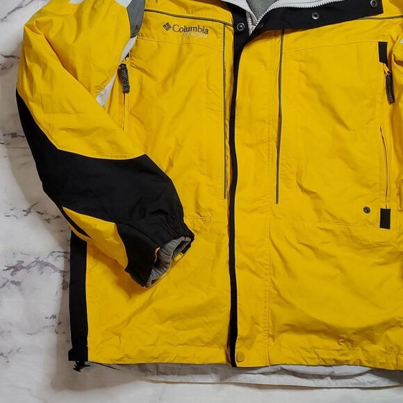 Columbia Sportswear Black/Yellow Vertex Omni-Shield Layered Coat - Picture 3 of 12